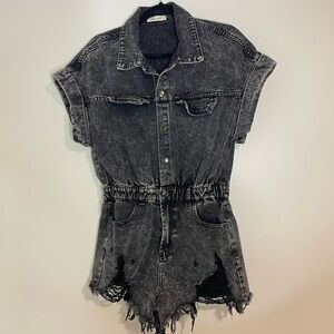 Idem Ditto Black Denim Romper